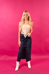 Coastal Dark Cowgirl Denim Skirt