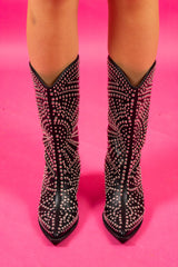 Midnight Stagecoach Studded Boots