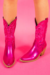 Fuschia Shortie Cowgirl Boots