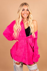 The Shania Ribbed Shacket