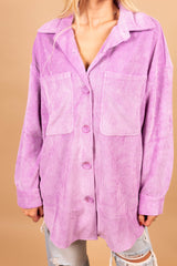 The Shania Ribbed Shacket