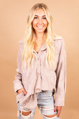 The Shania Ribbed Shacket