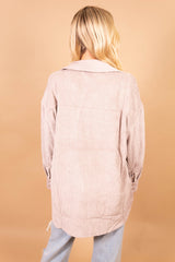 The Shania Ribbed Shacket