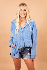 The Shania Ribbed Shacket