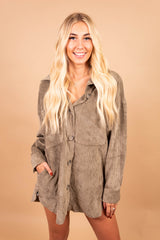 The Shania Ribbed Shacket