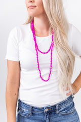 30" CRYSTAL BEADED NECKLACES