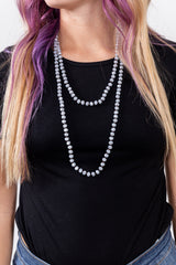 30" CRYSTAL BEADED NECKLACES