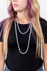 30" CRYSTAL BEADED NECKLACES