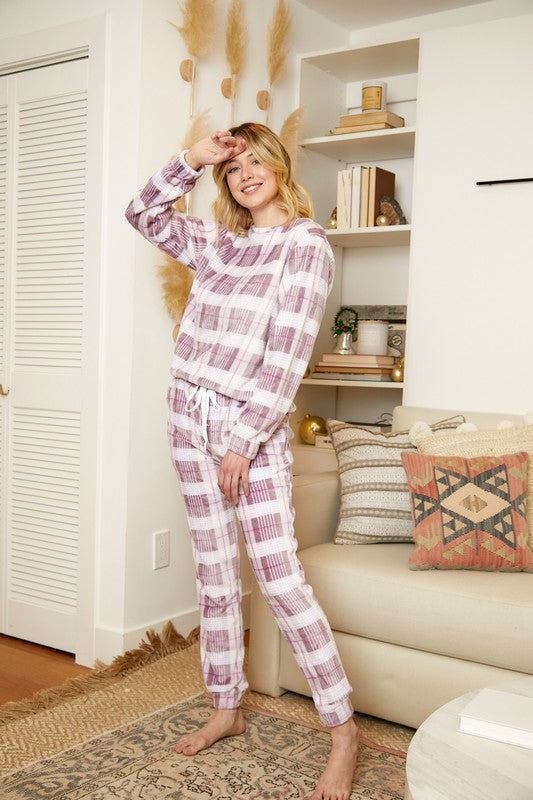 The Pink Plaid Christmas Pajama Set – Cactus Rose Boutique, LLC