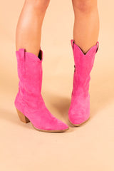 Fuschia Cowgirl Bootie
