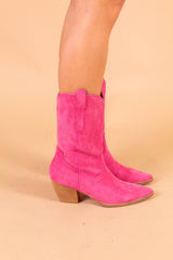 Fuschia Cowgirl Bootie