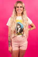 Baby Pink Rhinestone Queen Shorts