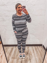 Midnight Let It Snow Christmas Pajama Set