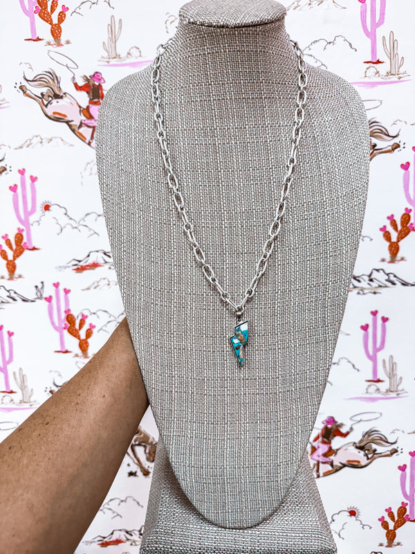 Gem Bolt Necklace