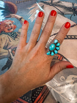 Kaits Turquoise Adjustable Ring