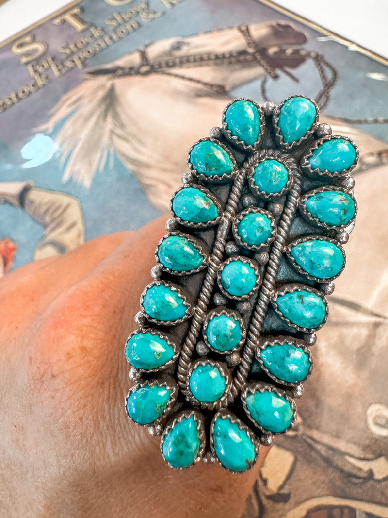 Big Boy Turquoise Adjustable Ring