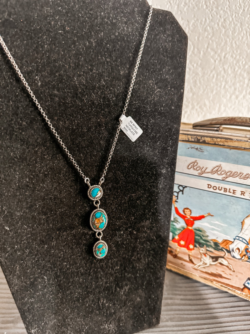 SS Spiny Turquoise Necklace