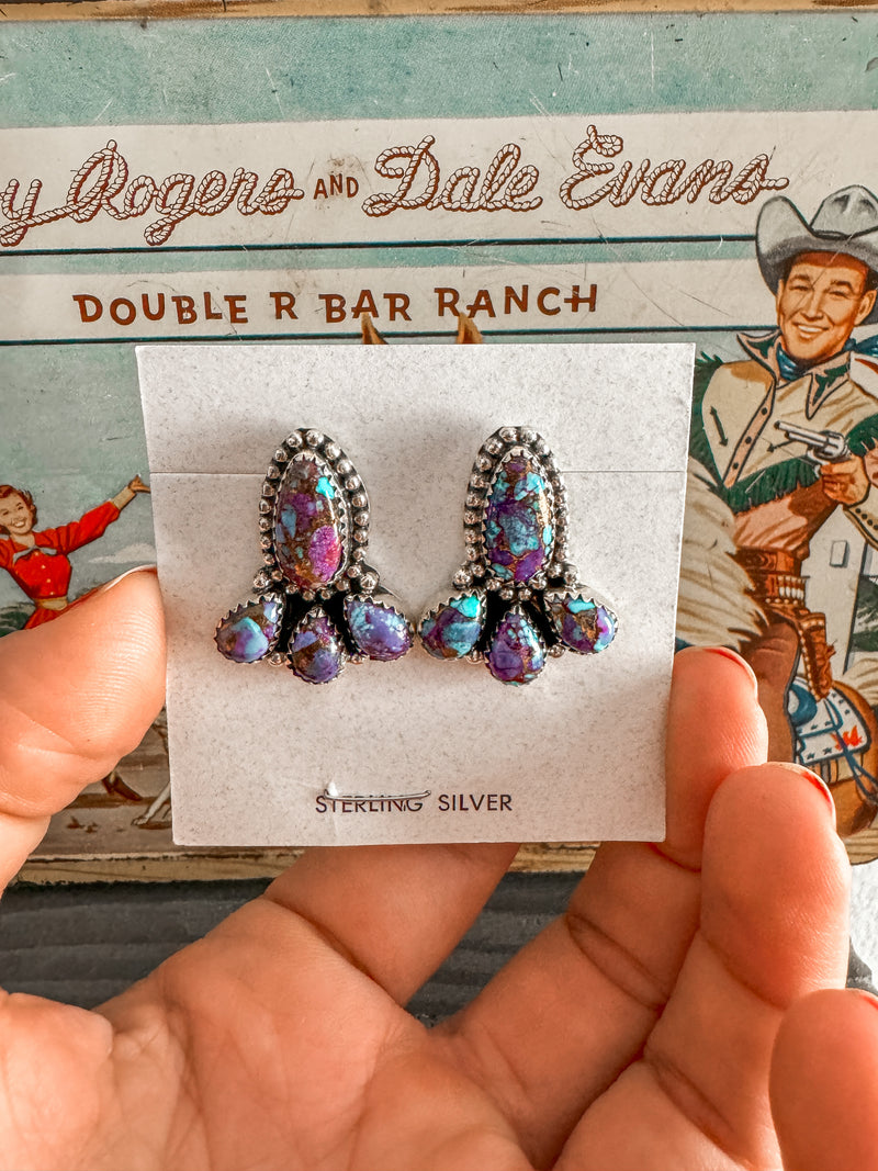 Purple Mojav Earrings