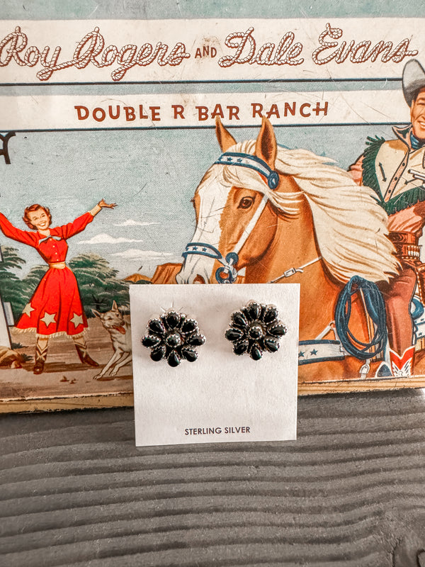 Midnight Floral SS Studs