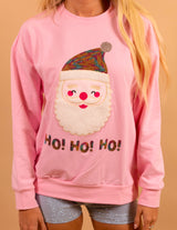 Santa Pink Sweatshirt Top