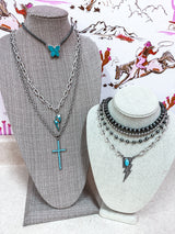 Turquoise Cross Necklace