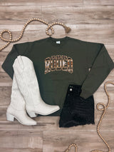 Rodeo Embroidered Crew Neck Top