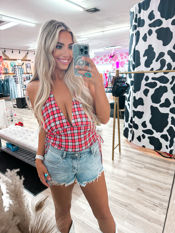 Country Feels Plaid Top