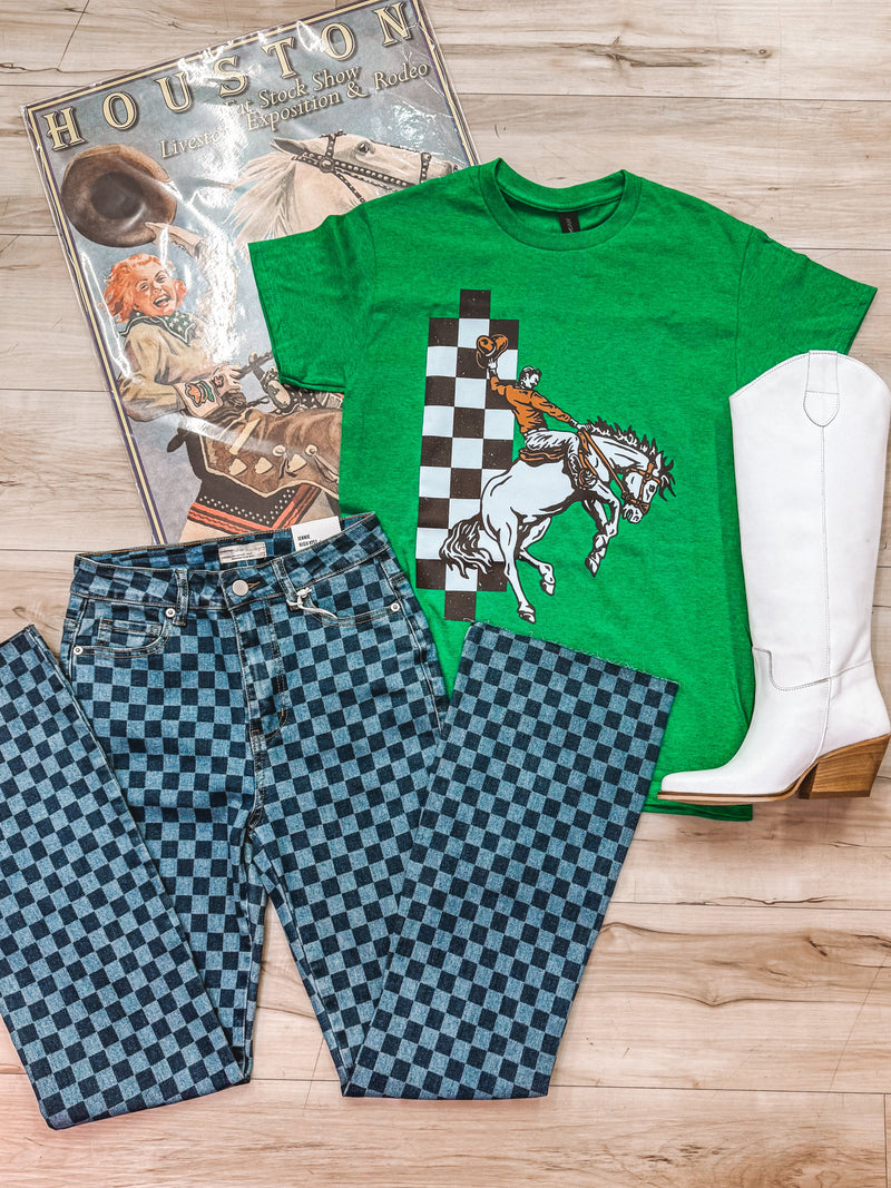 Checkered Cowboy Tee