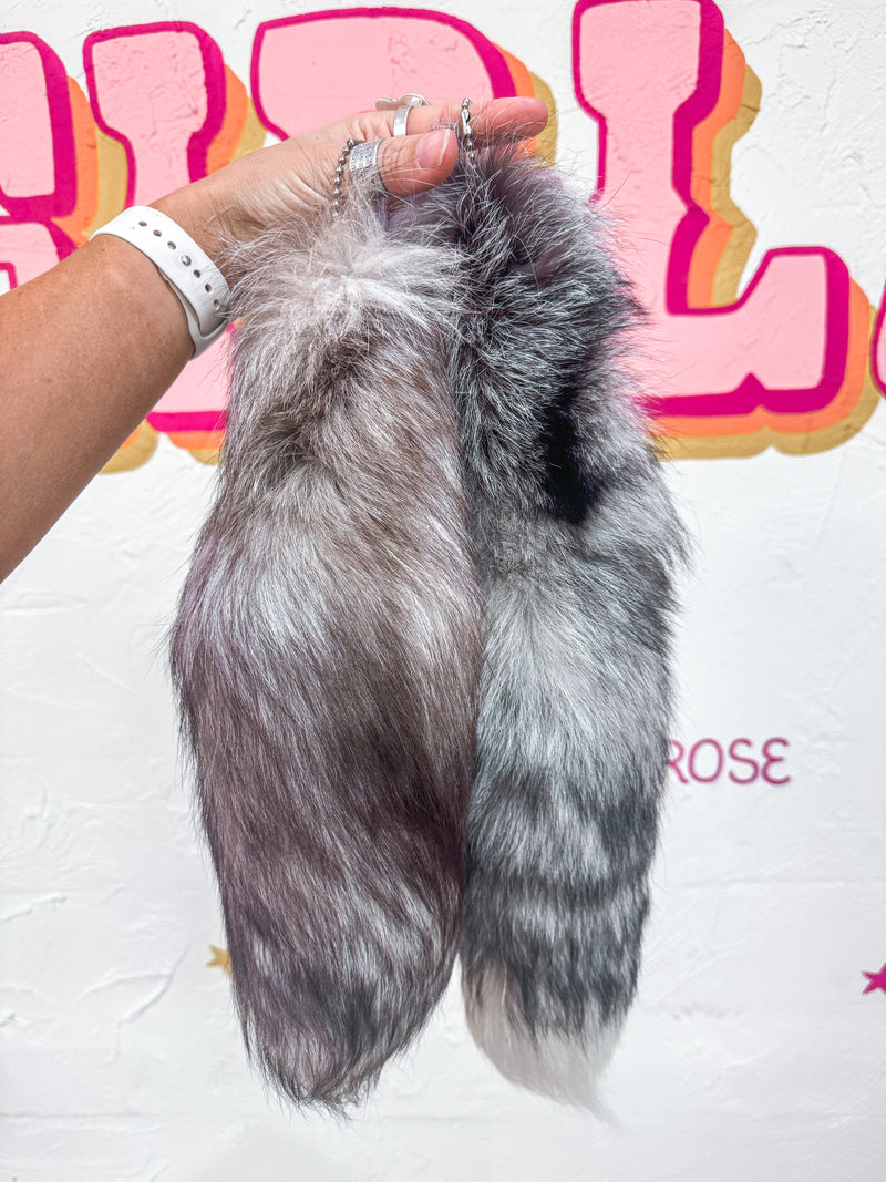 Natural Wolf Tails 20"