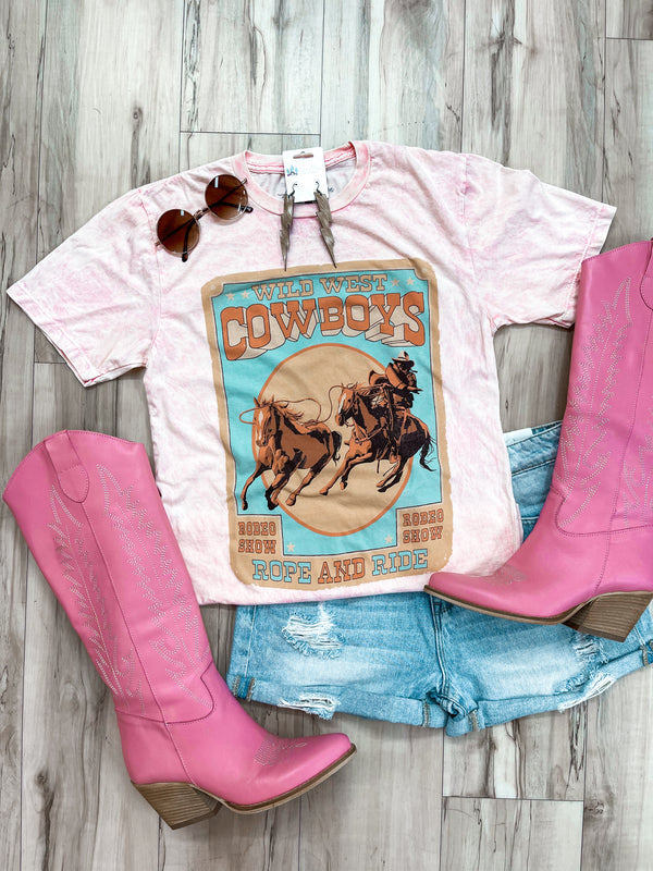 Pink Wild Cowboy Tee