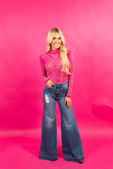 Shania Pink Embellished Bodysuit
