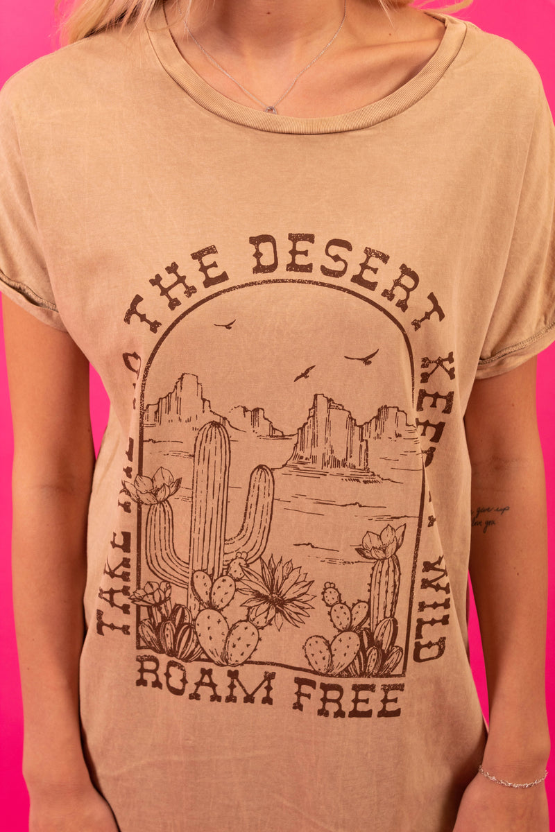 Take Me To The Desert Tee Shirt Dress