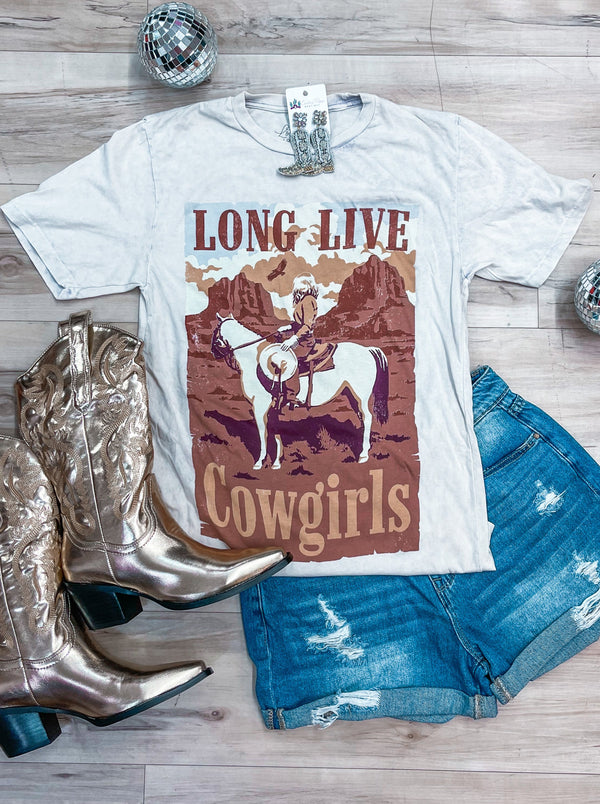 Ivory Long Live Cowgirls Tee