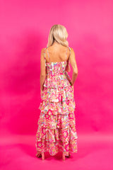 Lily Paisley Tiered Maxi Dress
