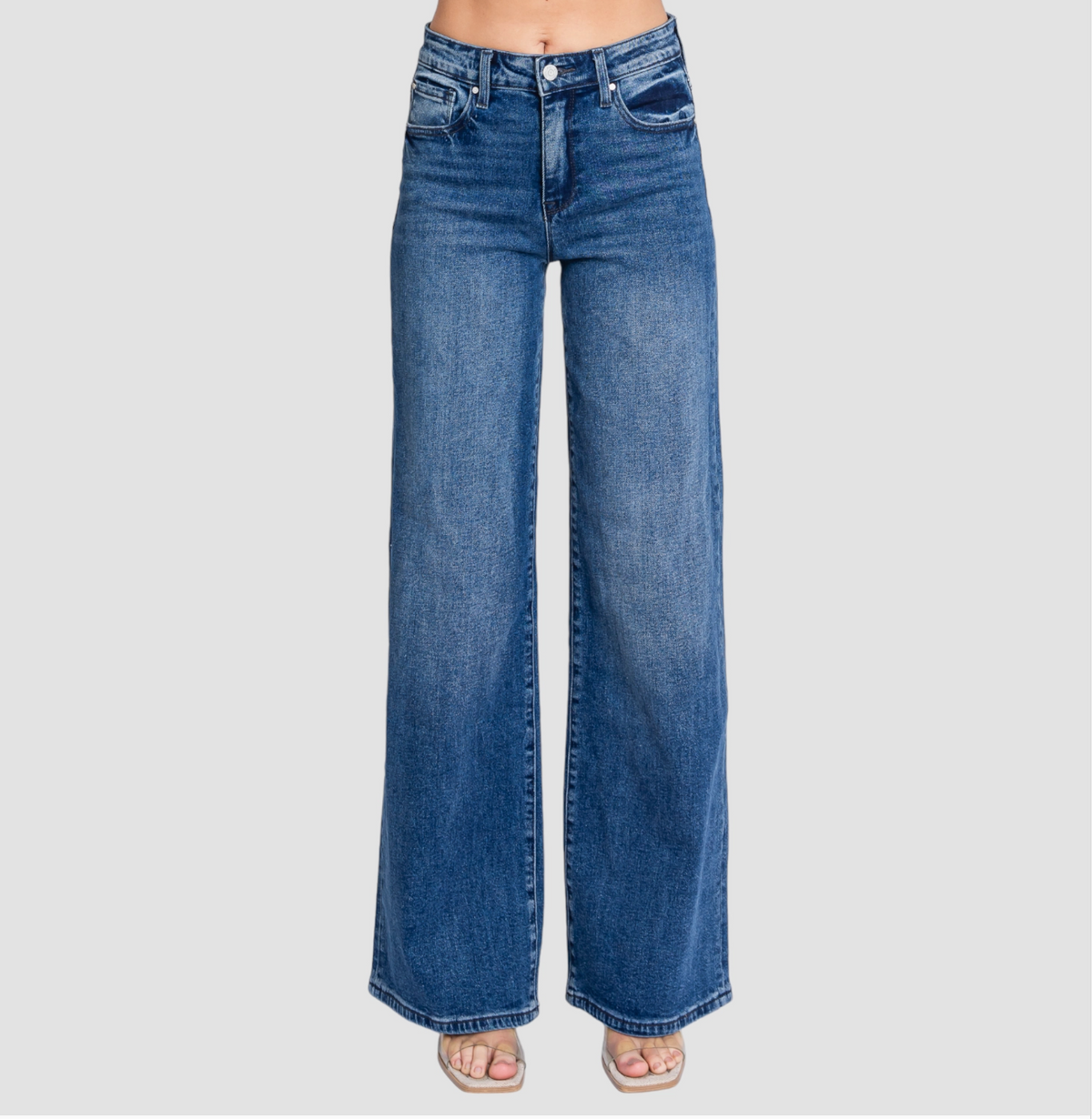 Zona Wide Leg Denim Jeans – Cactus Rose Boutique, LLC Zona Wide Leg Denim Jeans – Cactus Rose Boutique, LLC