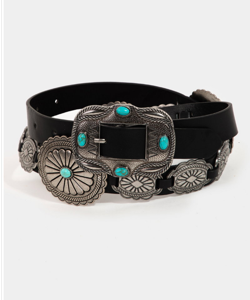 Classic Midnight Concho Belt