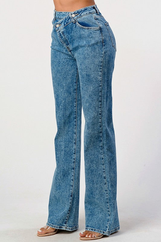 Shania Acid Wash Denim Jeans