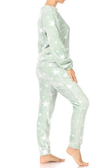 Sage Star Christmas Pajama Set