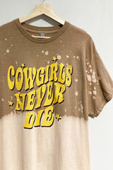 Bleached Cowgirls Oversized Tee