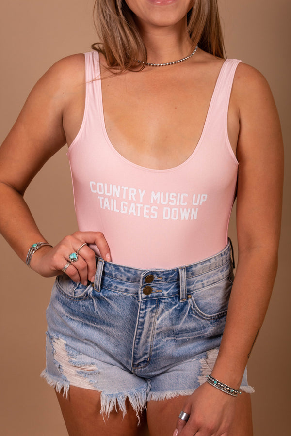 Country Music Up Swim Suit