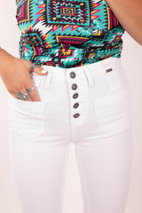 The White Wash Betty Fitted Trouser Jeans