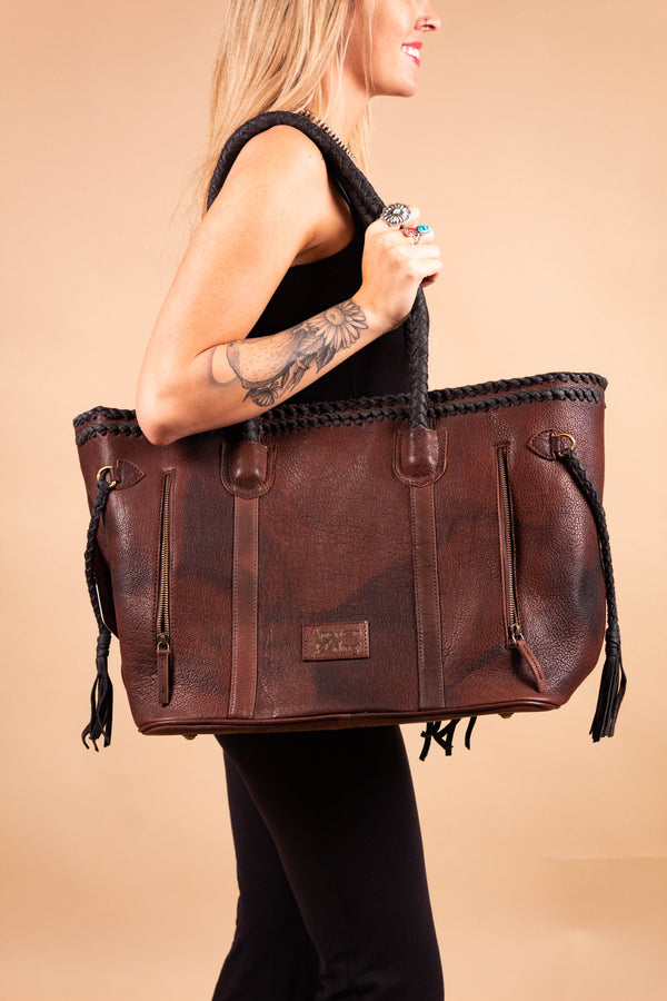 🌹Brahmin Everlee Crossbody Pecan Leather Brown Saddle Bag + Slim Wallet  NWT*HTF