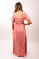 Bridal Party Mauve Maxi Dress