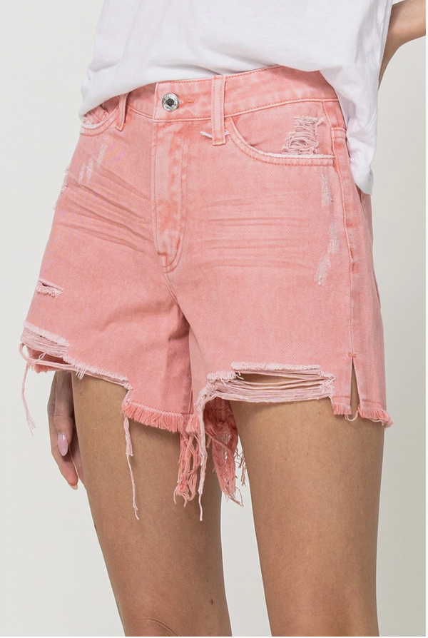 Dollywood Pink Denim Shorts