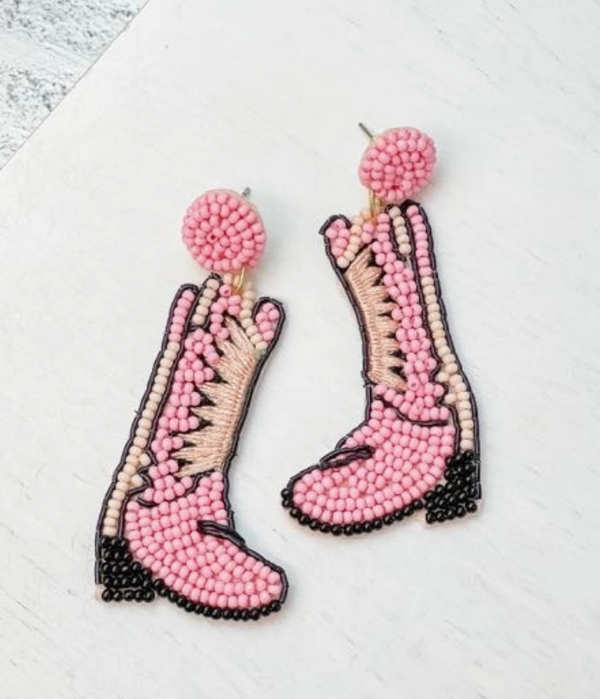 Cowboy Queen Boot Earring