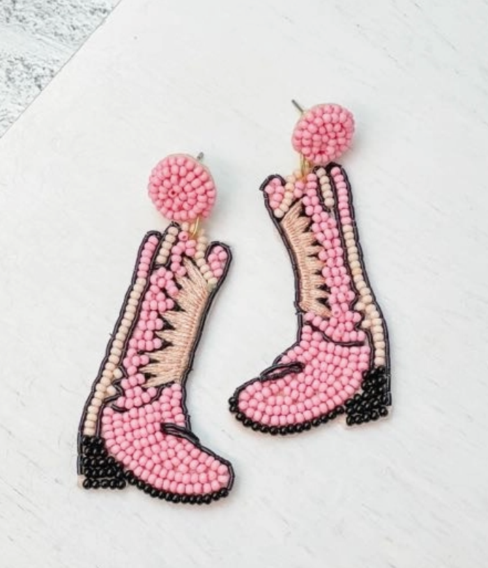 Cowboy Queen Boot Earring